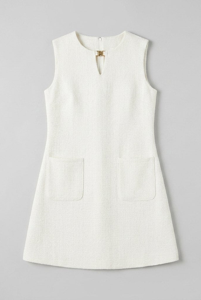 Luna Women's Dress | Textured Fabric, A-Line Mini Summer Dress 2