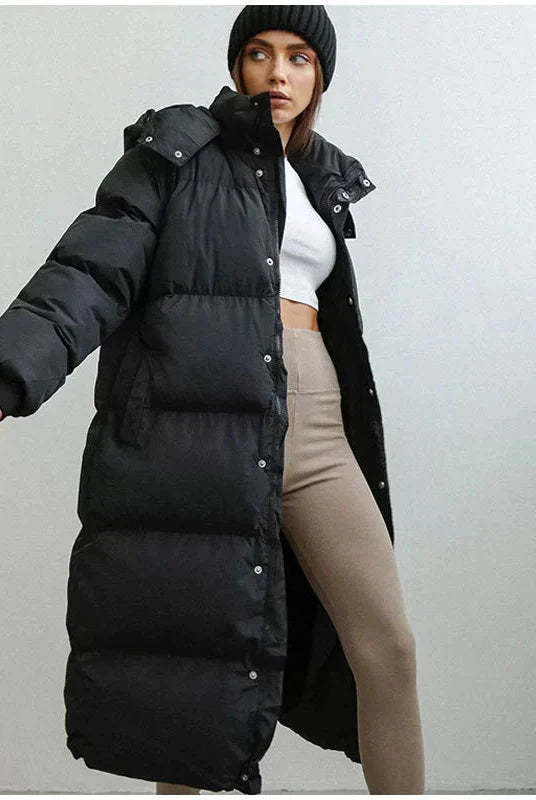 Maja Long Puffer Jacket | Lightweight Down Insulation, Breathable Shell 0
