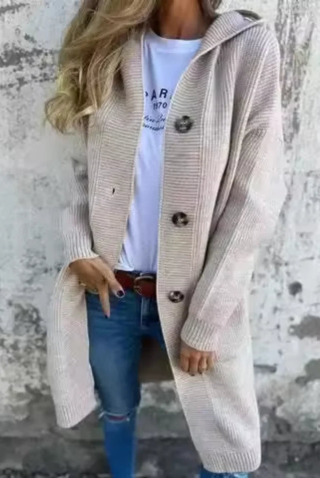 Mara Long Cardigan | Soft Draped Open Front Layering for Women 0