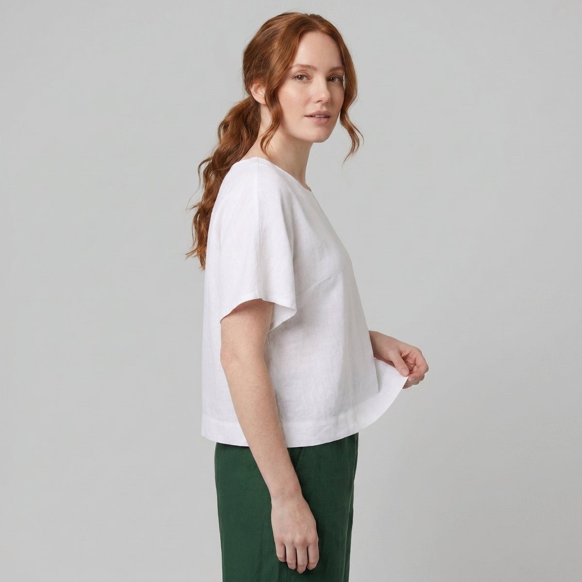 Mira Linen Top | Women's Loose Fit, Breathable Fabric 1