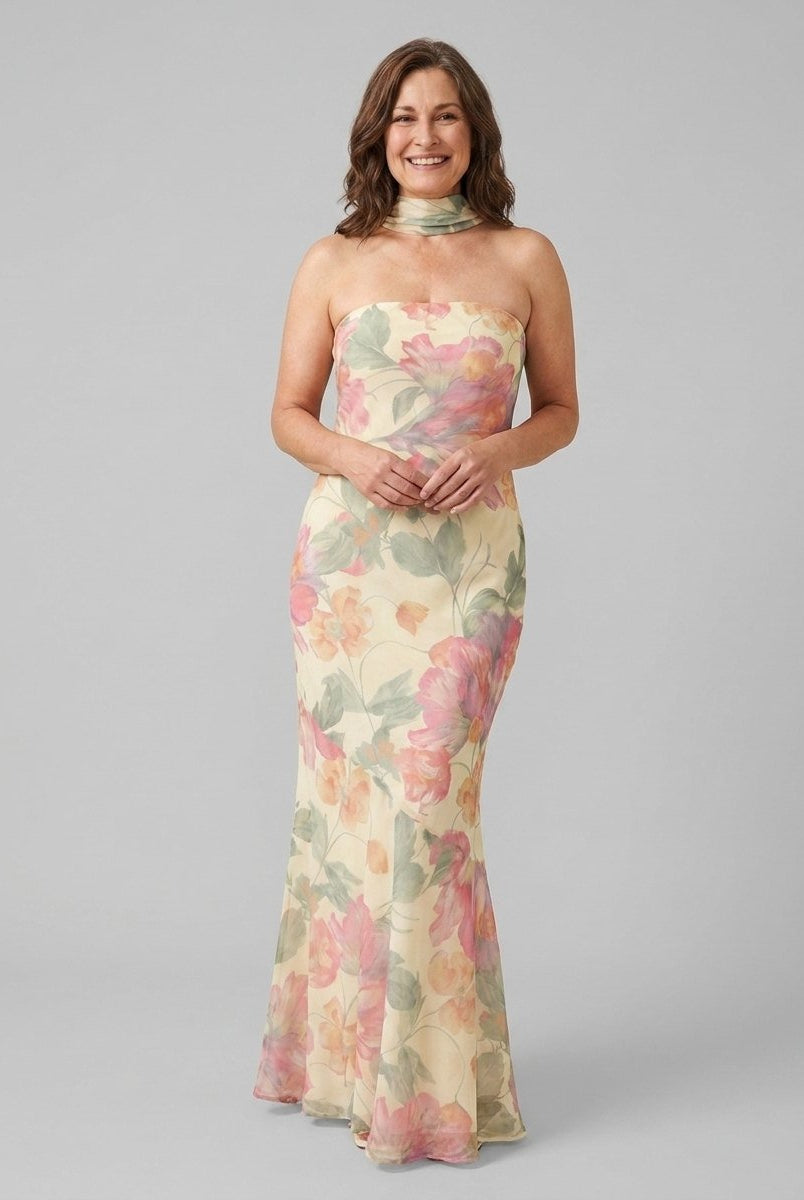 Mira Maxi Dress | Floral Print, Adjustable Straps, Summer Wedding Guest Dresses 0