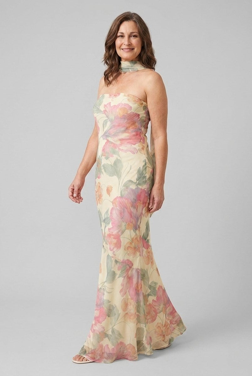 Mira Maxi Dress | Floral Print, Adjustable Straps, Summer Wedding Guest Dresses 1
