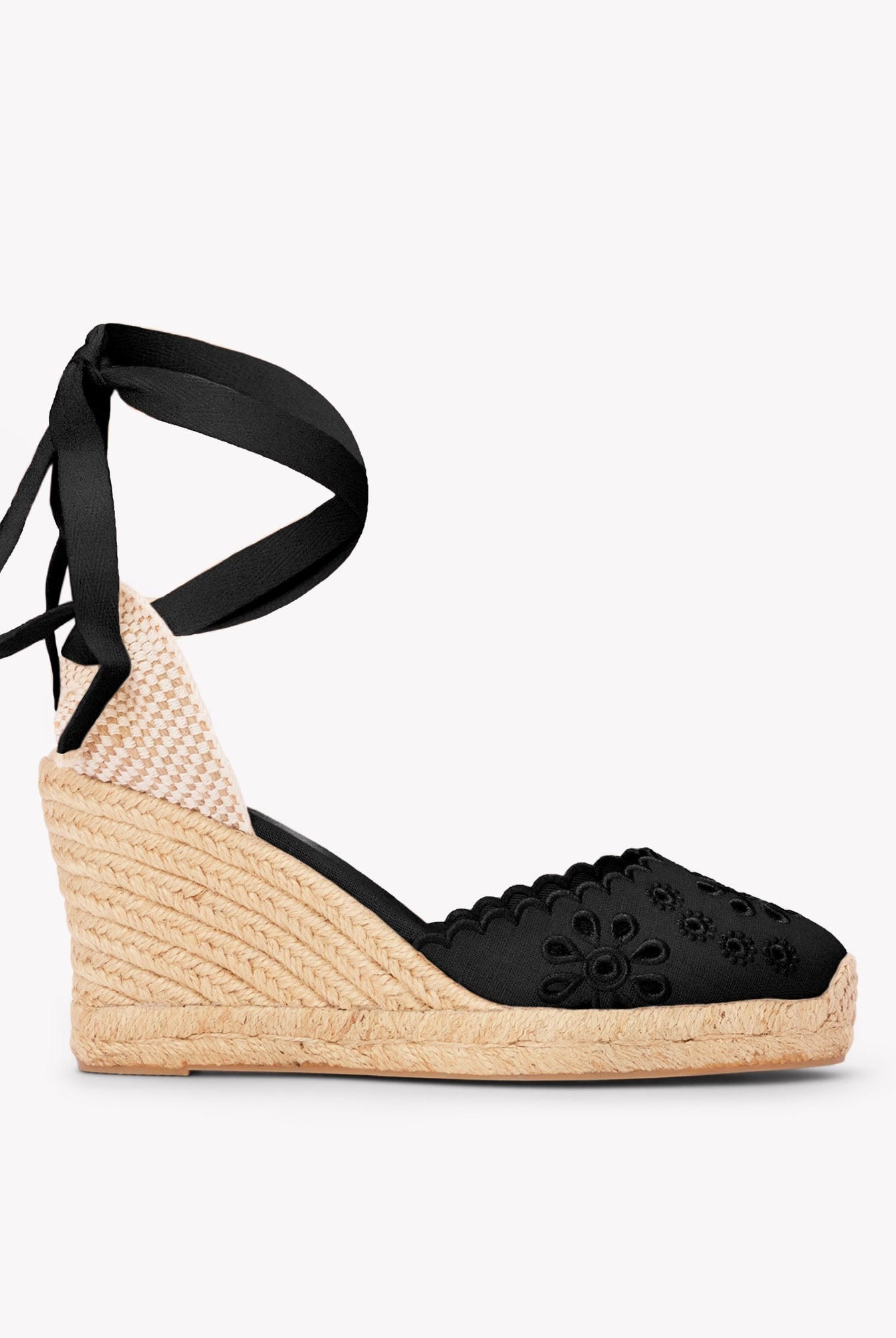 Mira Wedge Espadrille | 100% Linen, Jute Wrapped Heel, Womens Espadrille Wedges 0