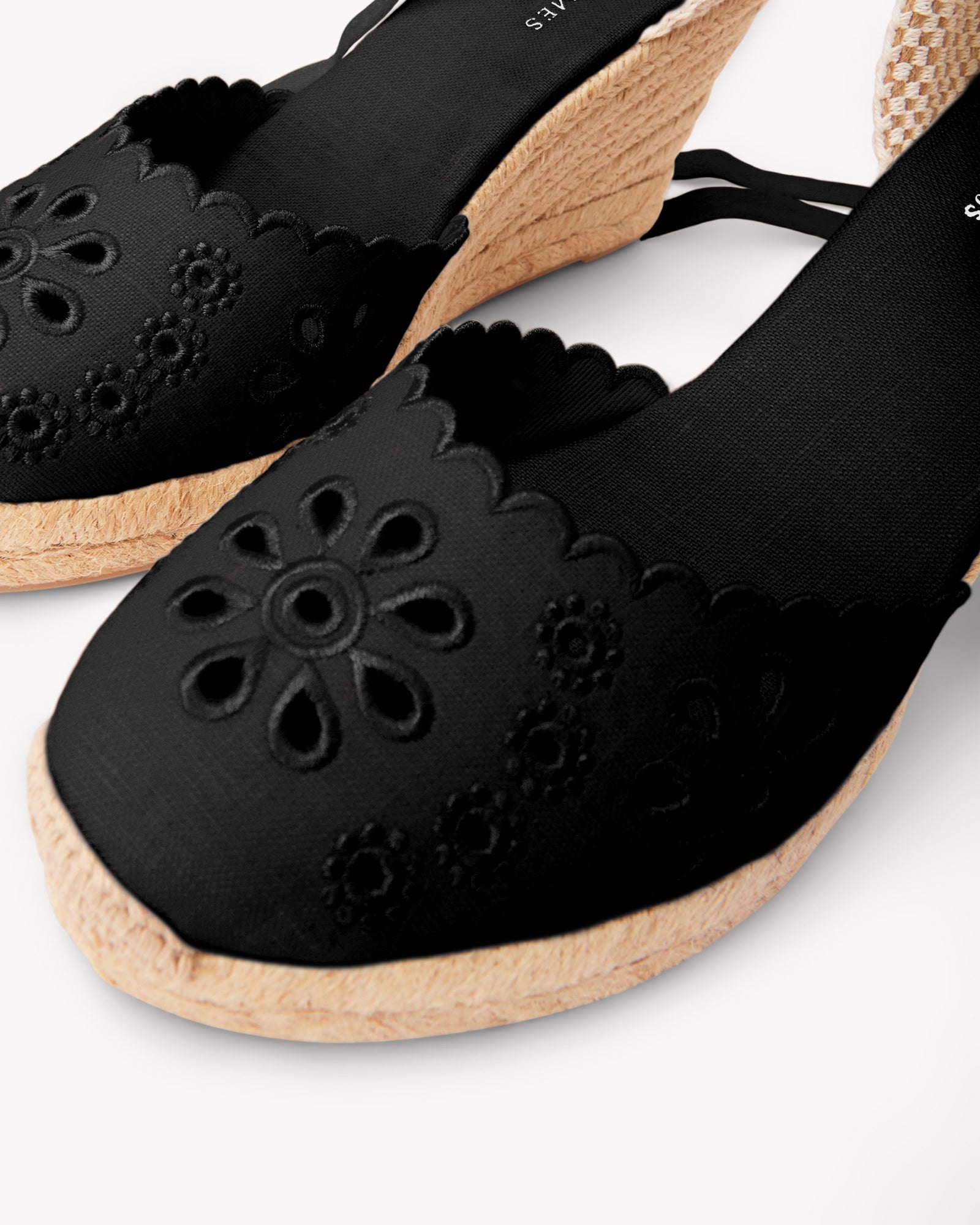 Mira Wedge Espadrille | 100% Linen, Jute Wrapped Heel, Womens Espadrille Wedges 2