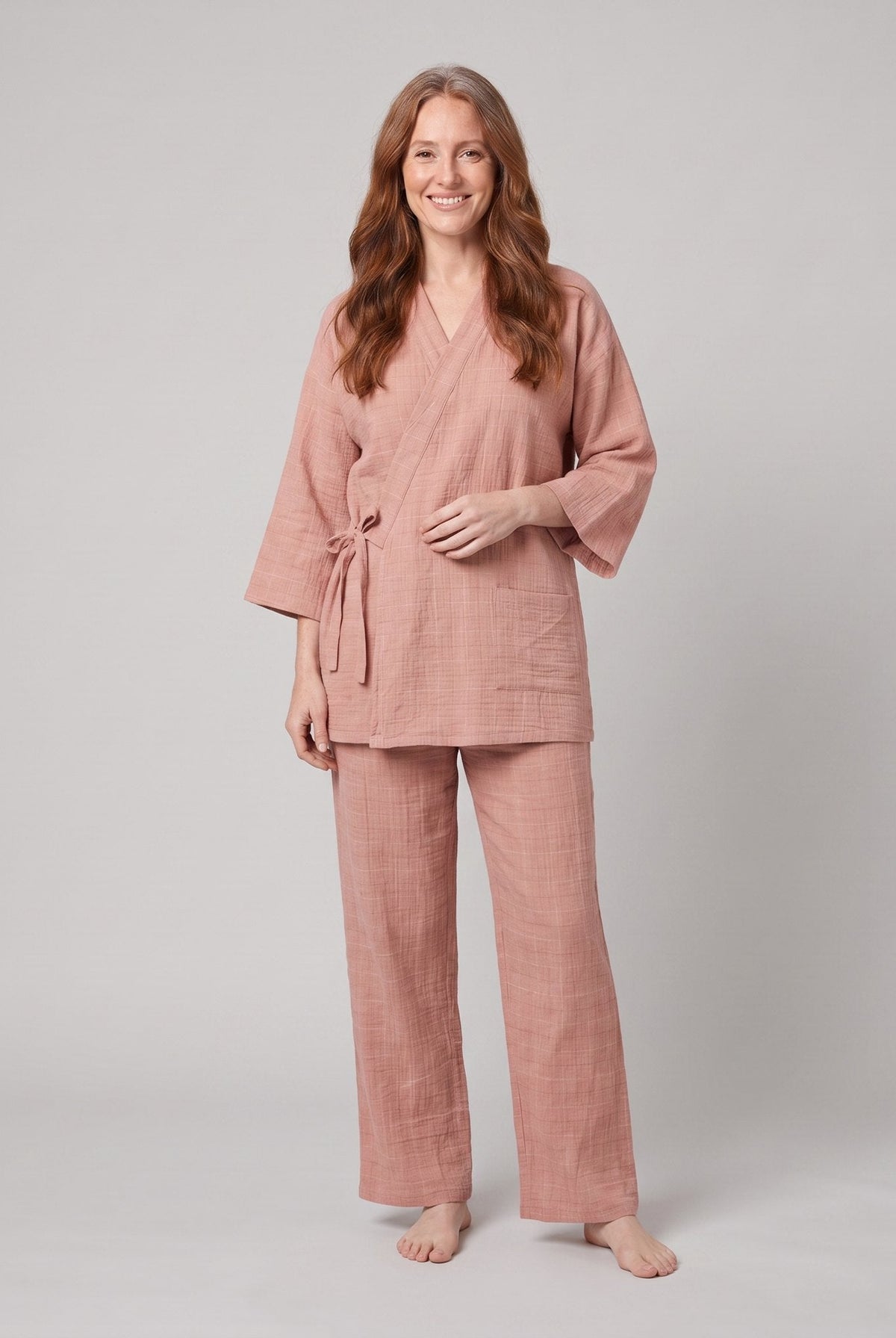 Nara Linen Wrap Set | Lightweight, Kimono-Inspired, Relaxed Fit 0