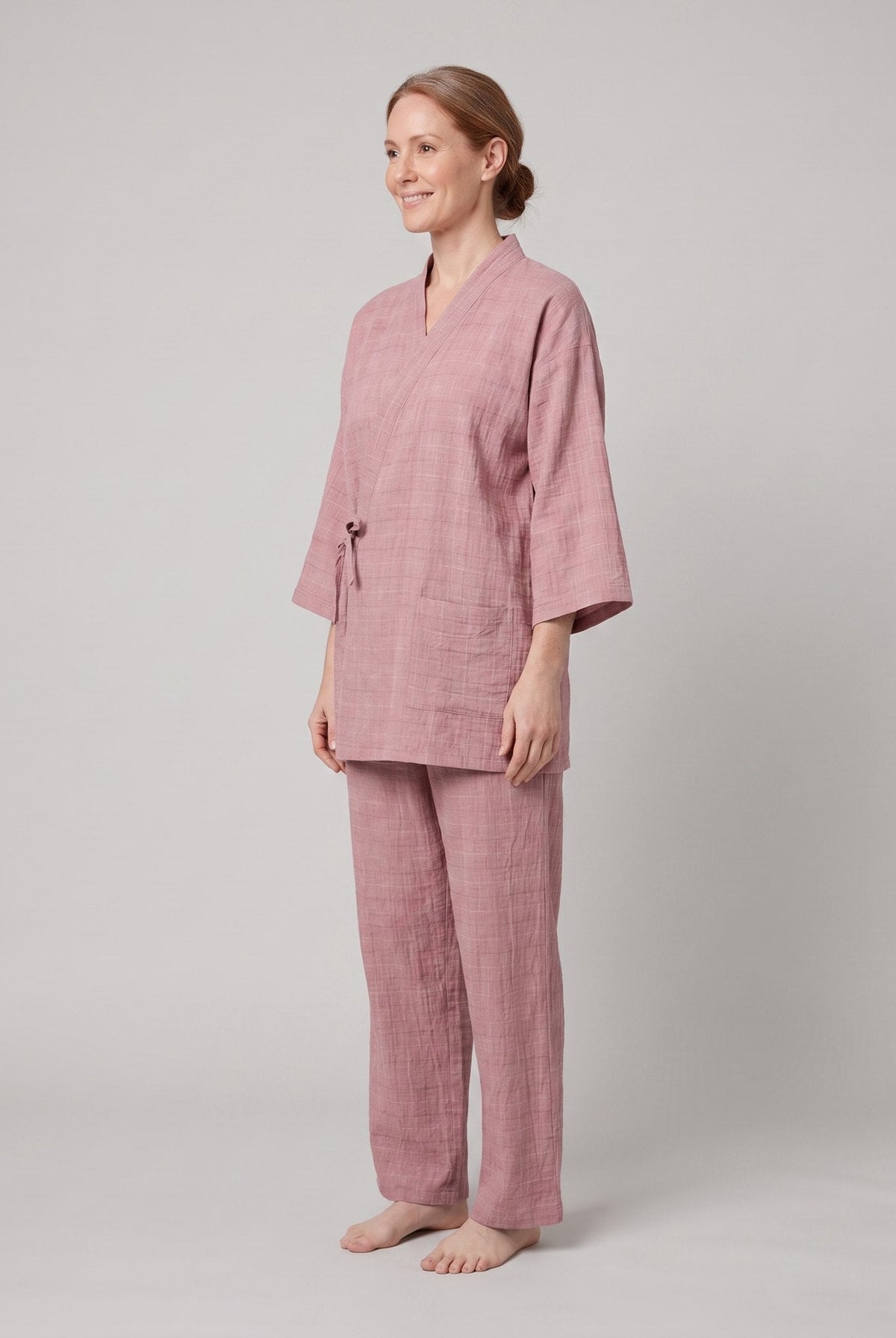 Nara Linen Wrap Set | Lightweight, Kimono-Inspired, Relaxed Fit 1