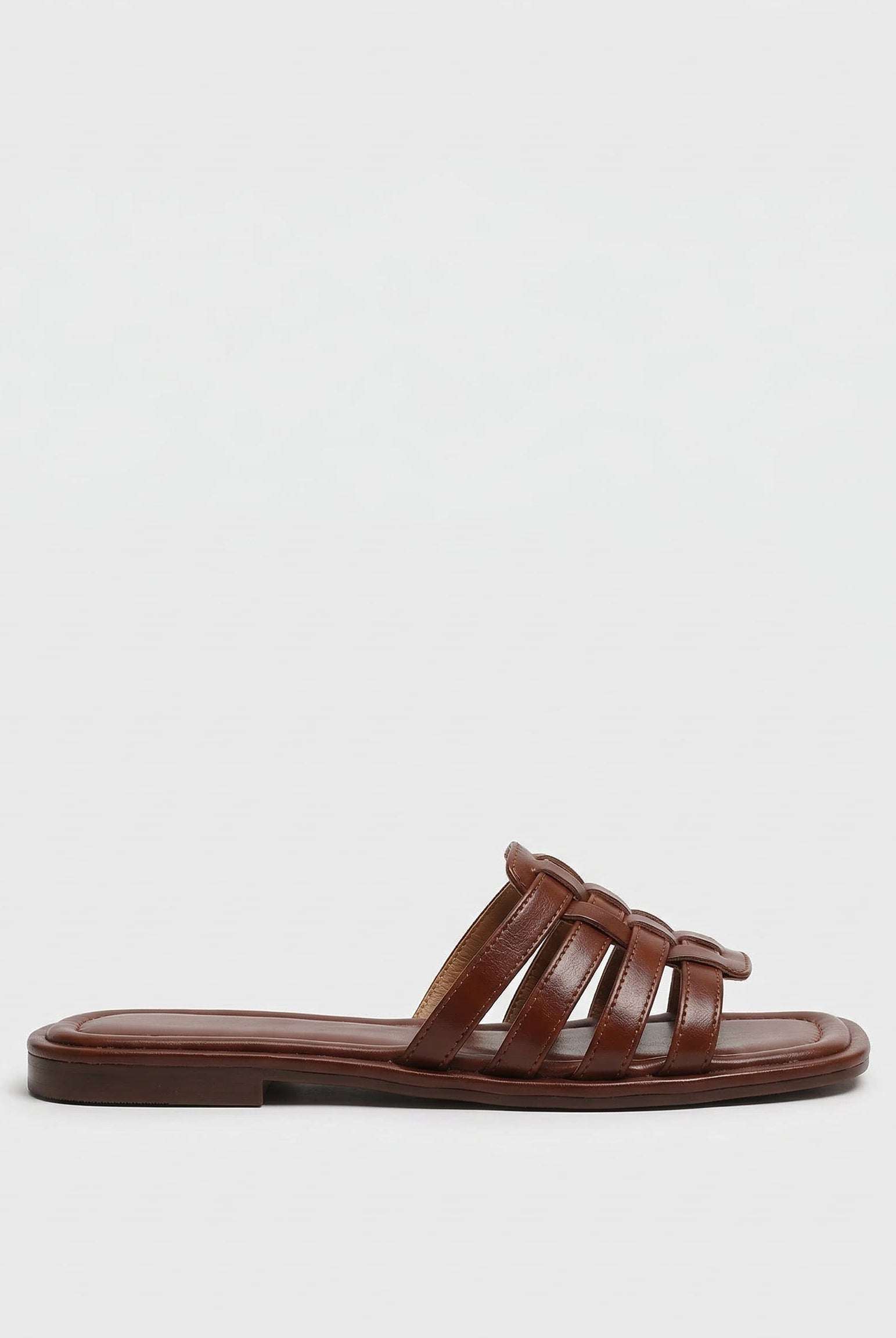 Navi Leather Slides | Hand-Woven, Vegan Friendly, Cushioned Insole 0