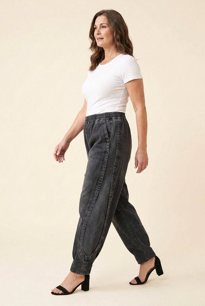 Palo Plus Size Jeans | Cotton Blend, Patchwork Design 1