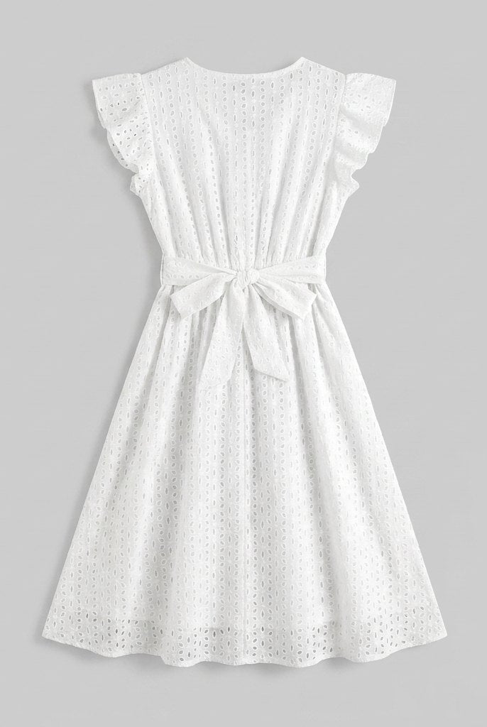Pavia Flutter Sleeve Dress | Lightweight Summer Wedding Guest Dresses 3