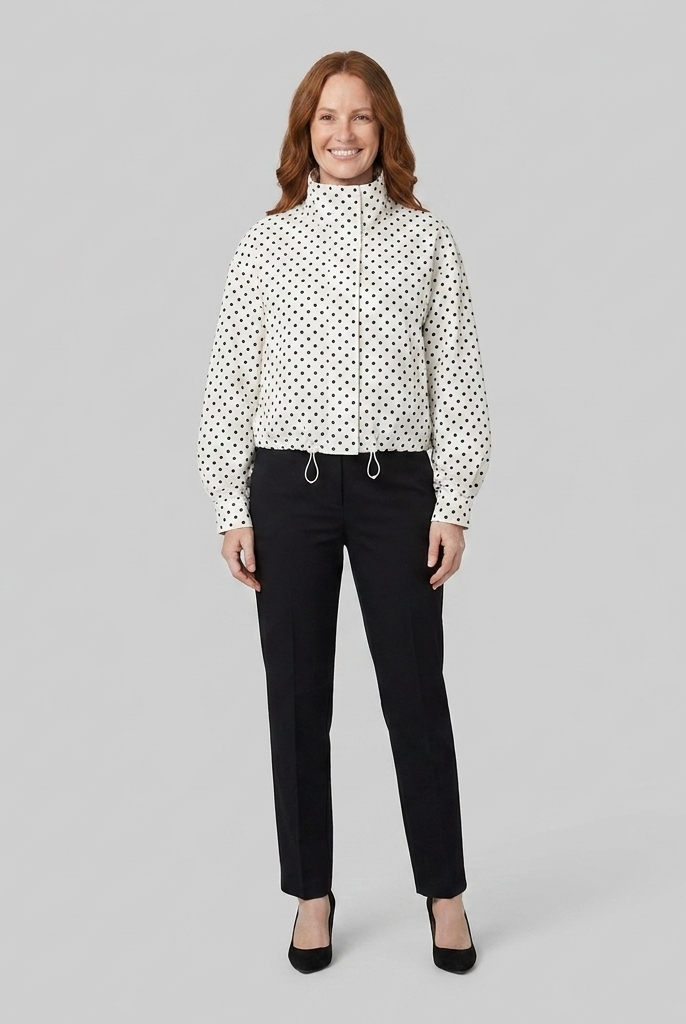 Pavia Polka Dot Jacket | Lightweight, Transitional Outerwear 0