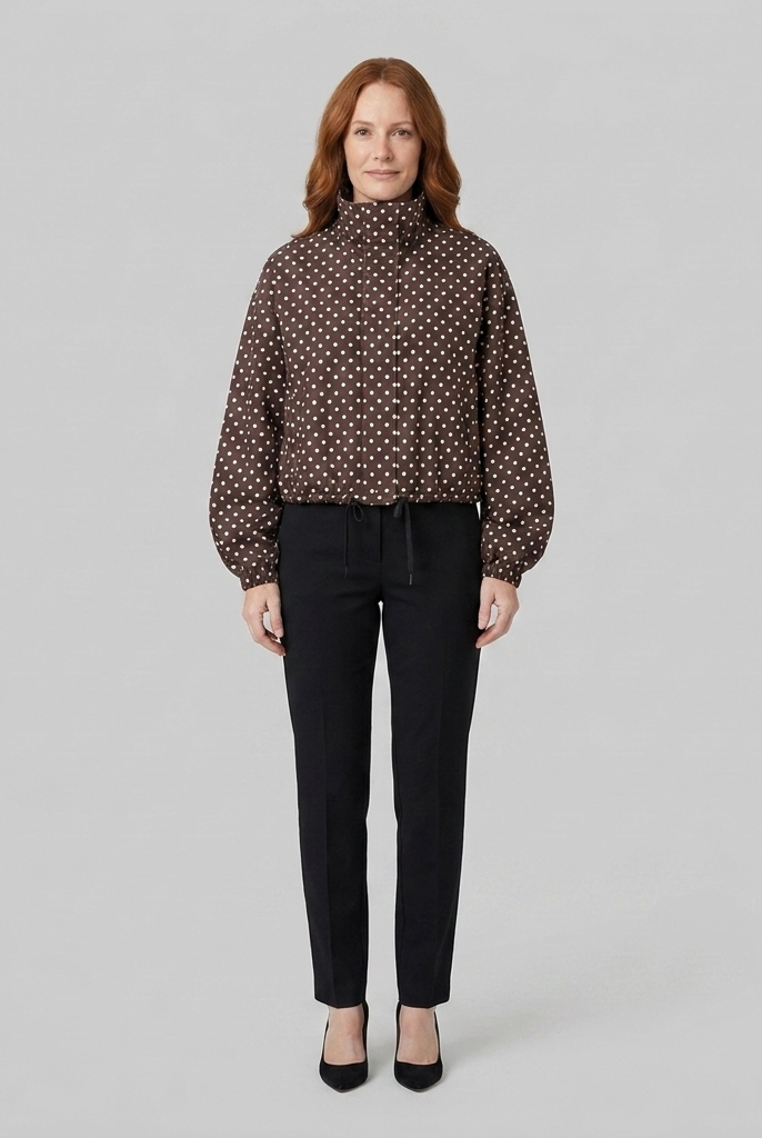 Pavia Polka Dot Jacket | Lightweight, Transitional Outerwear 8