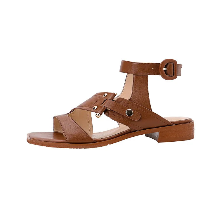 Pavla Leather Sandal | Genuine Leather, Adjustable Ankle Strap 8