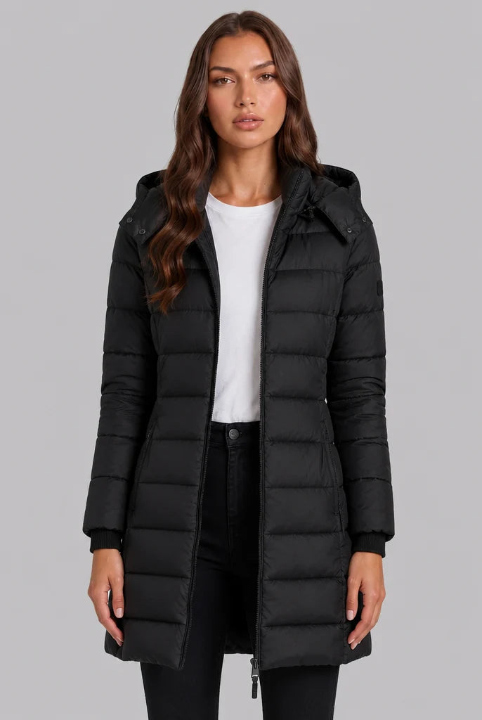 Quilted Hooded Puffer Coat 0