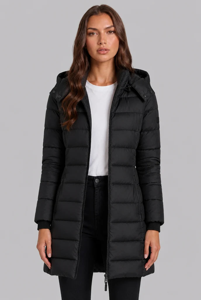 Quilted Hooded Puffer Coat 0