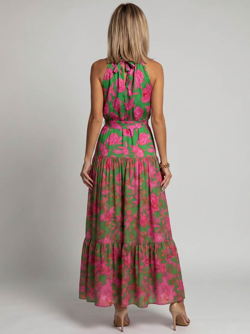 Raven Midi Dress | Lightweight Halter Neck, Perfect for Wedding Guests and Summer Events 3