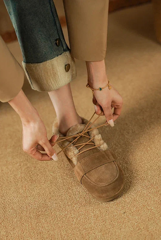 Raven Winter Boots | Lace-Up Moc Toe, Wool-Blend Lined, Suede-Touch 4