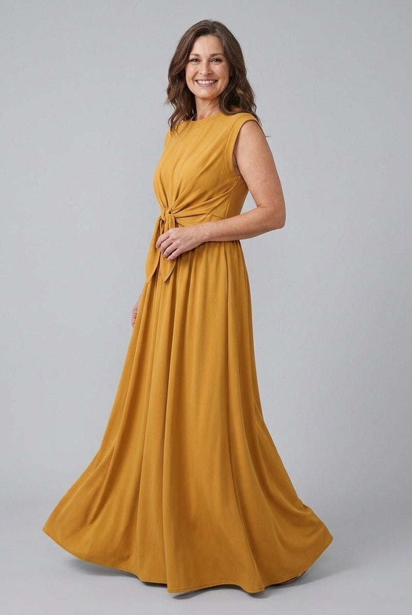 Rina Maxi Dress | Sleeveless, Soft Fabric, Tie-Up Neckline, Summer Dresses for Women 1