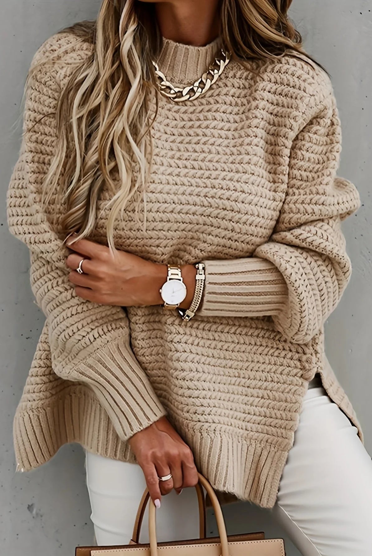 Riona Oversized Sweater | Chunky Knit, Longline Pullover in XS-3XL 1