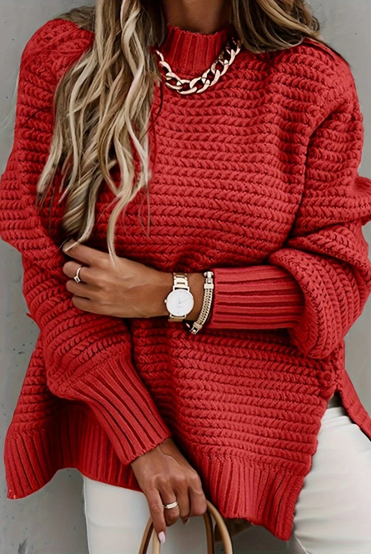 Riona Oversized Sweater | Chunky Knit, Longline Pullover in XS-3XL 2