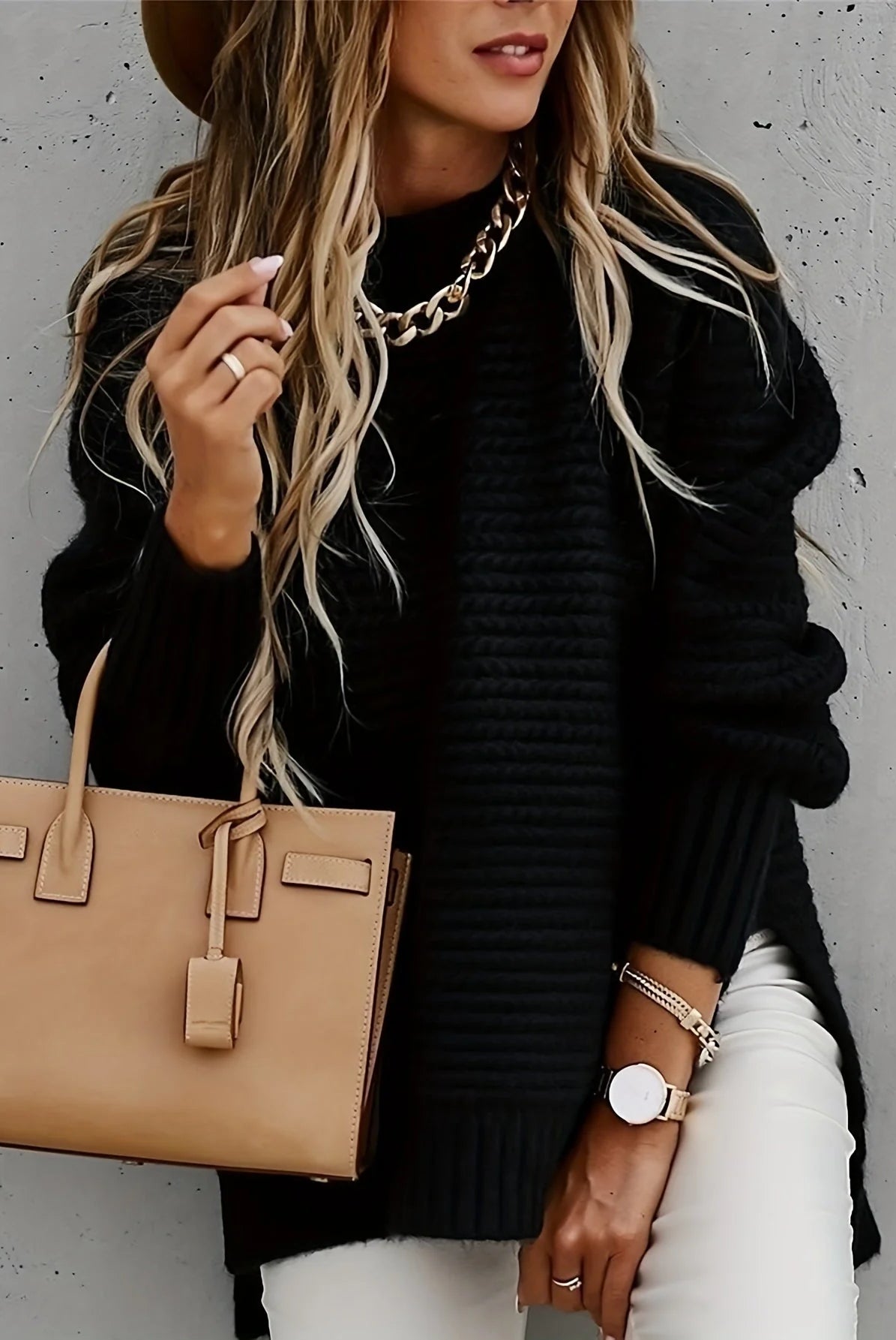 Riona Oversized Sweater | Chunky Knit, Longline Pullover in XS-3XL 7