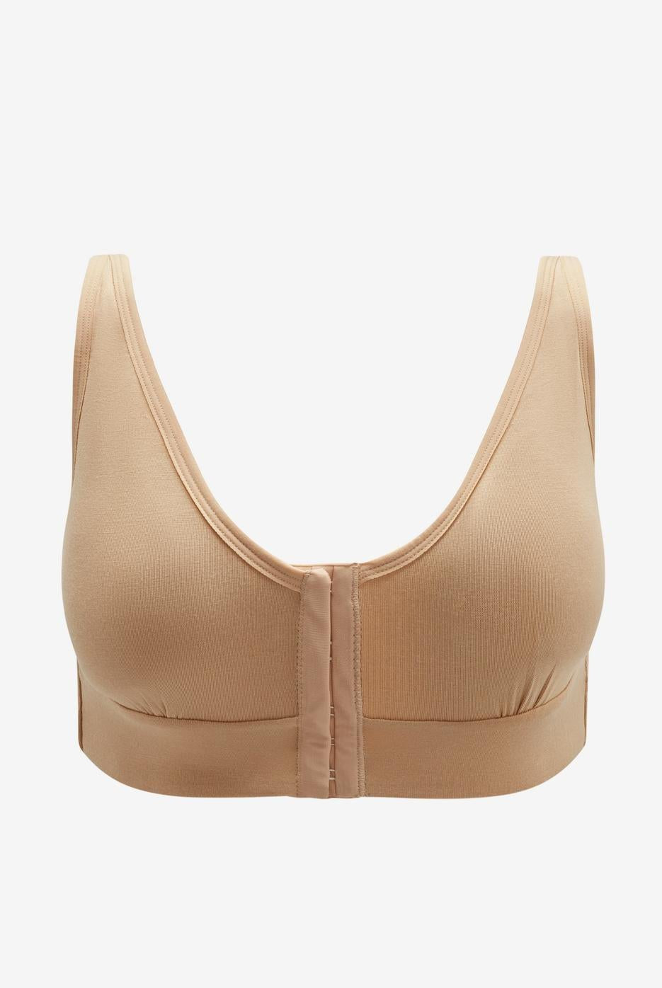 Rora Recovery Bra | Front Closure, Modal Blend Wireless Support 0
