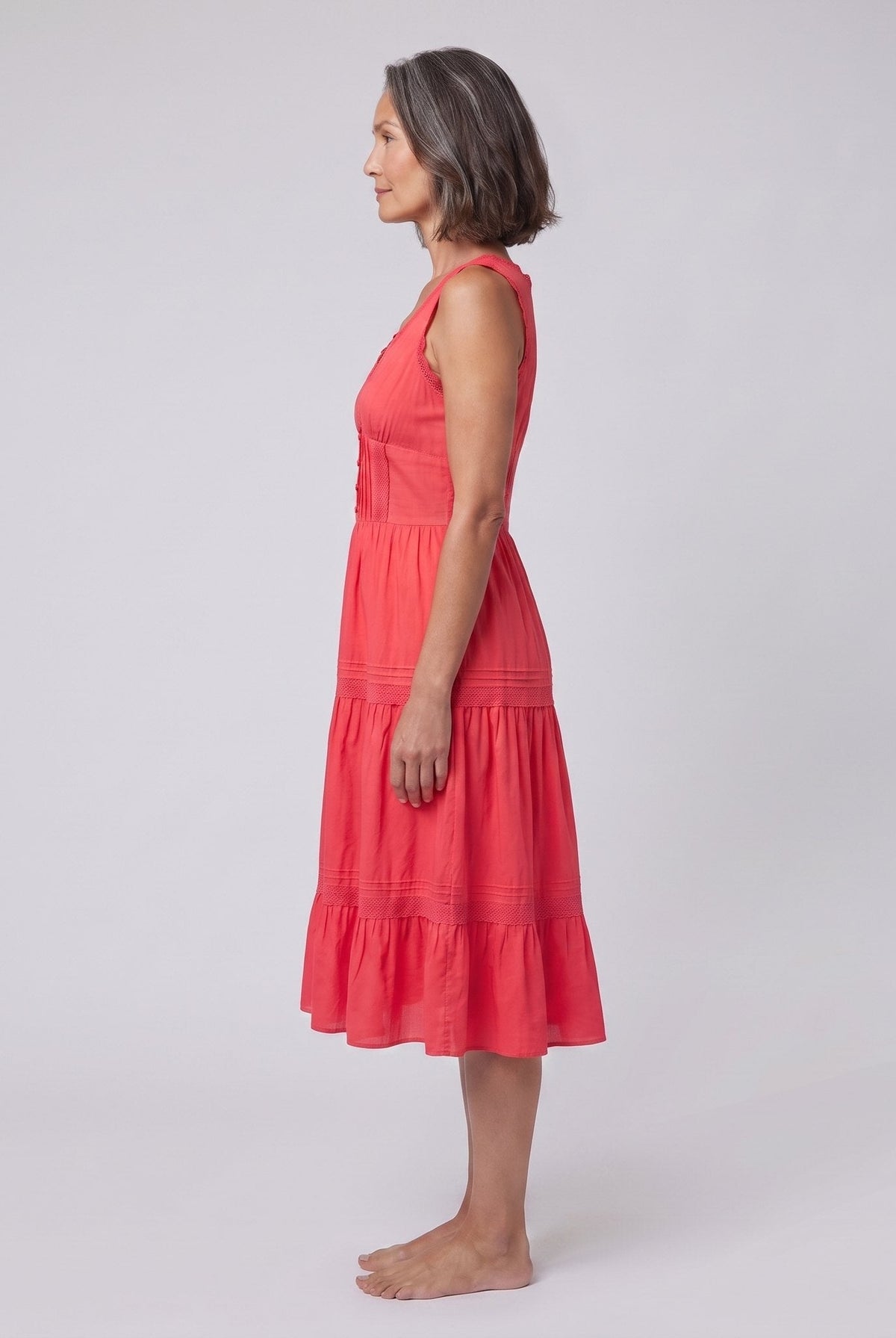 Rosa Midi Dress | Sleeveless Corset-Effect, Embroidered for Weddings and Cocktail Parties 2