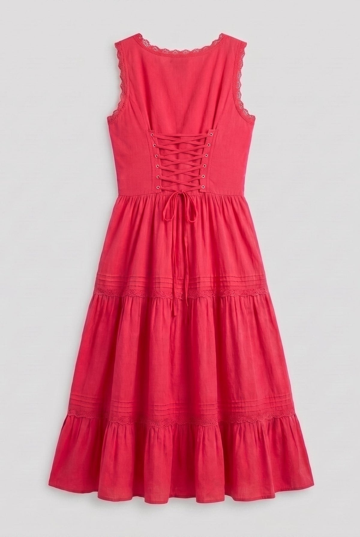 Rosa Midi Dress | Sleeveless Corset-Effect, Embroidered for Weddings and Cocktail Parties 4
