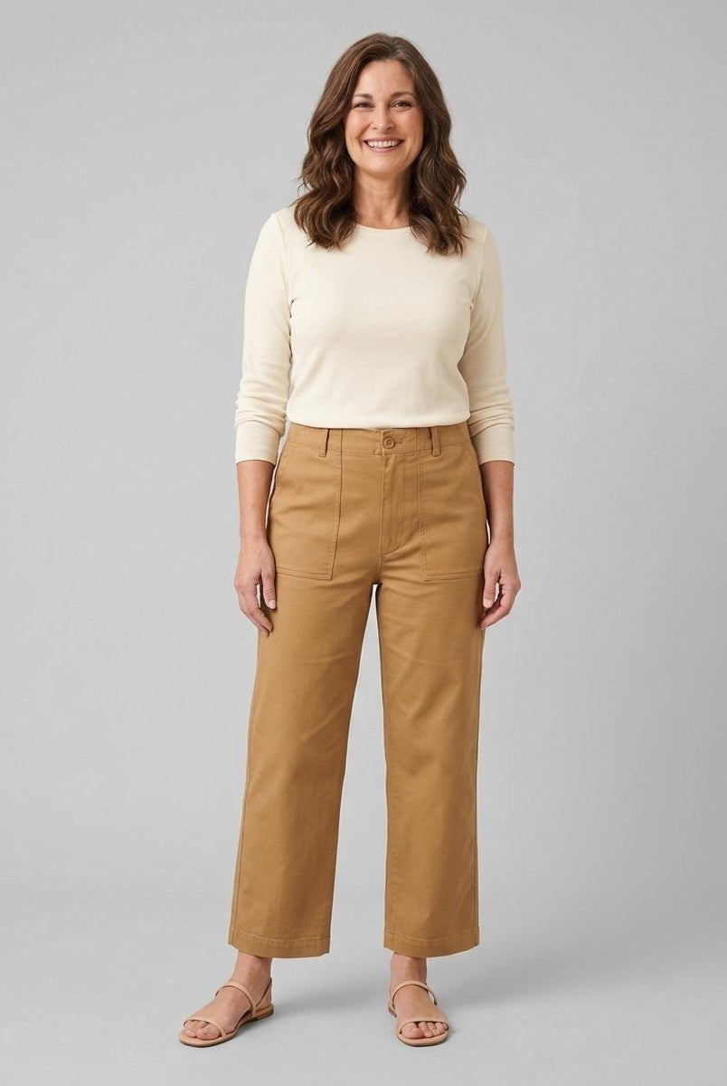 Rylan Trousers | Lightweight Twill, Fitted Silhouette 0