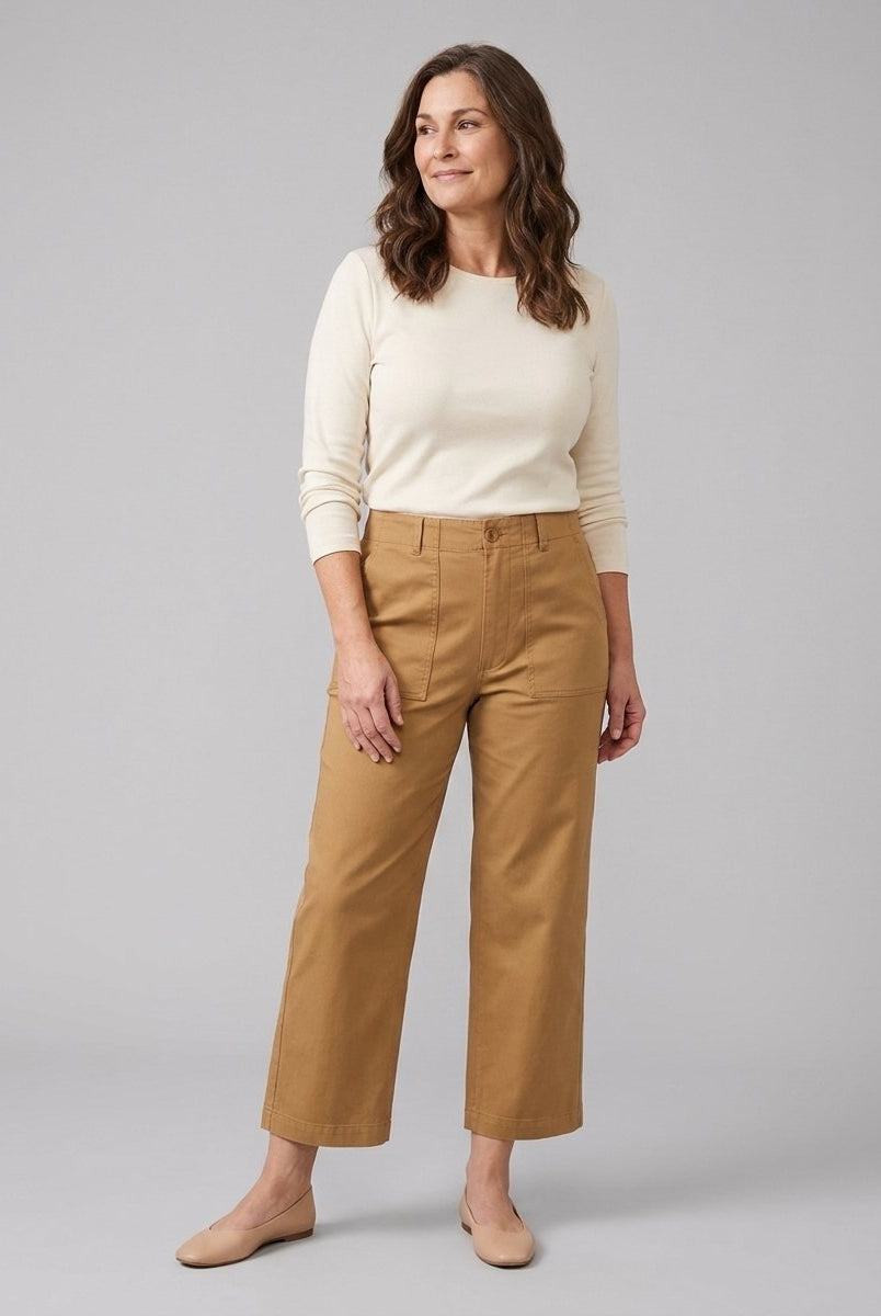 Rylan Trousers | Lightweight Twill, Fitted Silhouette 1
