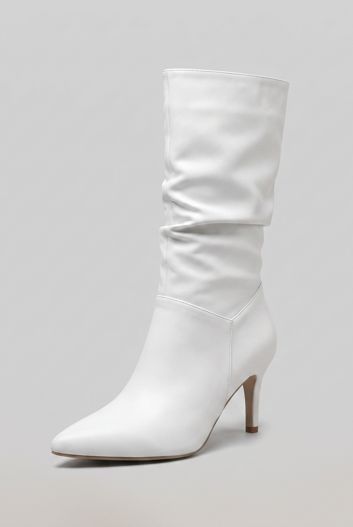 Sera vegan leather mid-calf boots with pointed toe 5