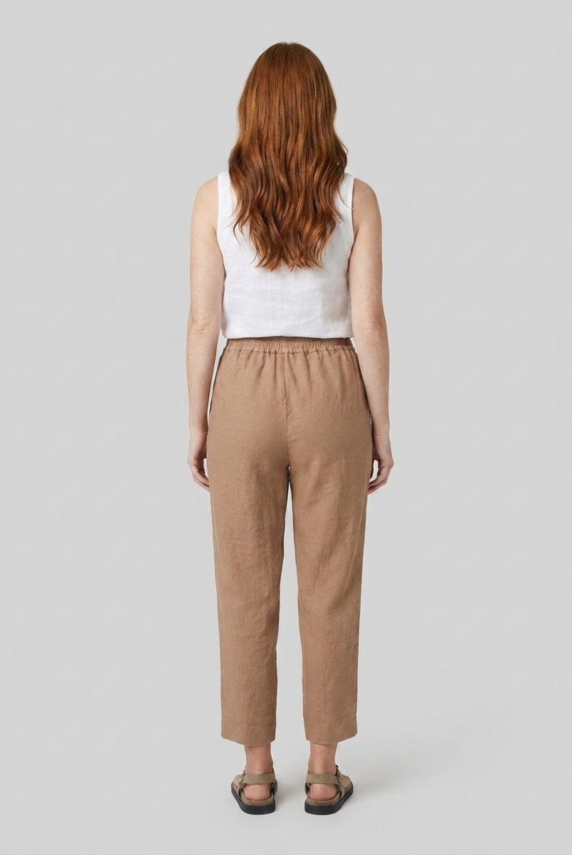 Sierra Linen Trousers | Relaxed Fit, Lightweight, Elastic Waist 2