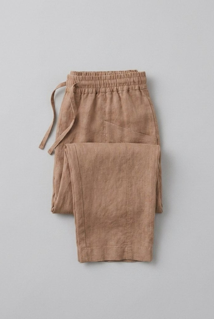 Sierra Linen Trousers | Relaxed Fit, Lightweight, Elastic Waist 3