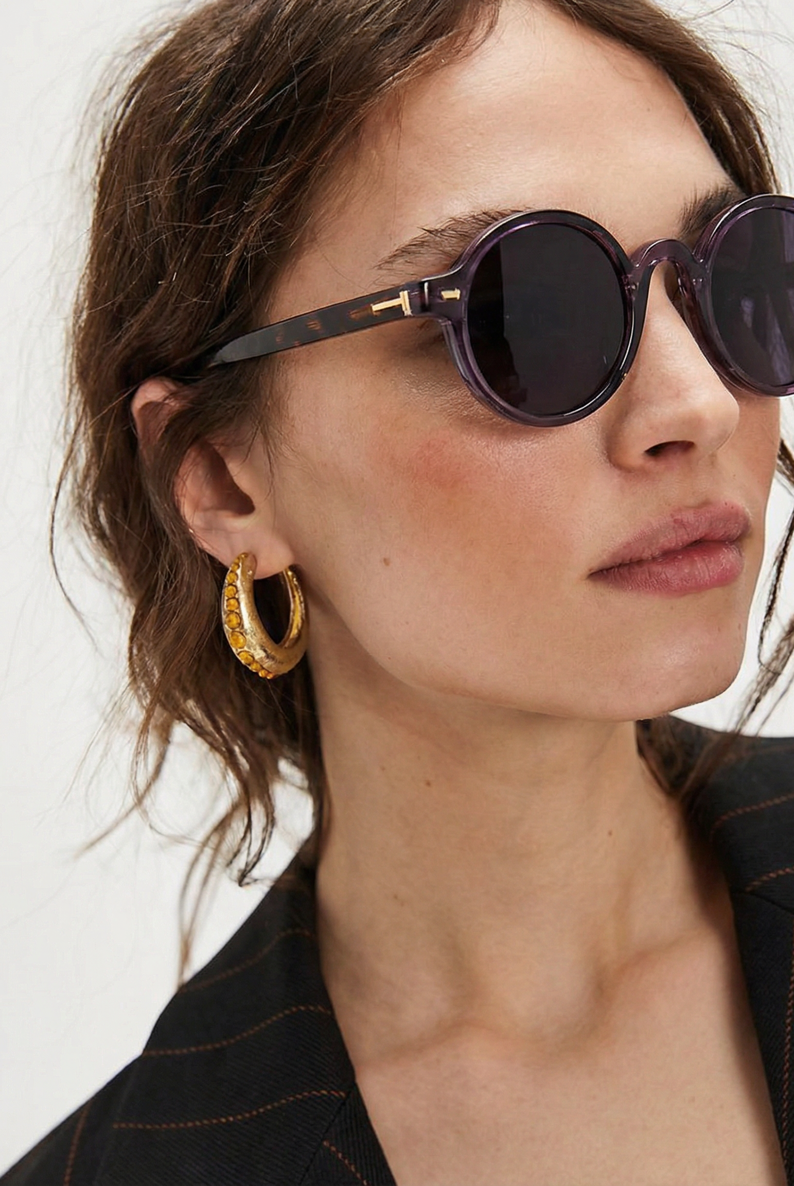 Sierra Santa Cruz Sunglasses | Translucent Amber Frame, Lightweight Design 11