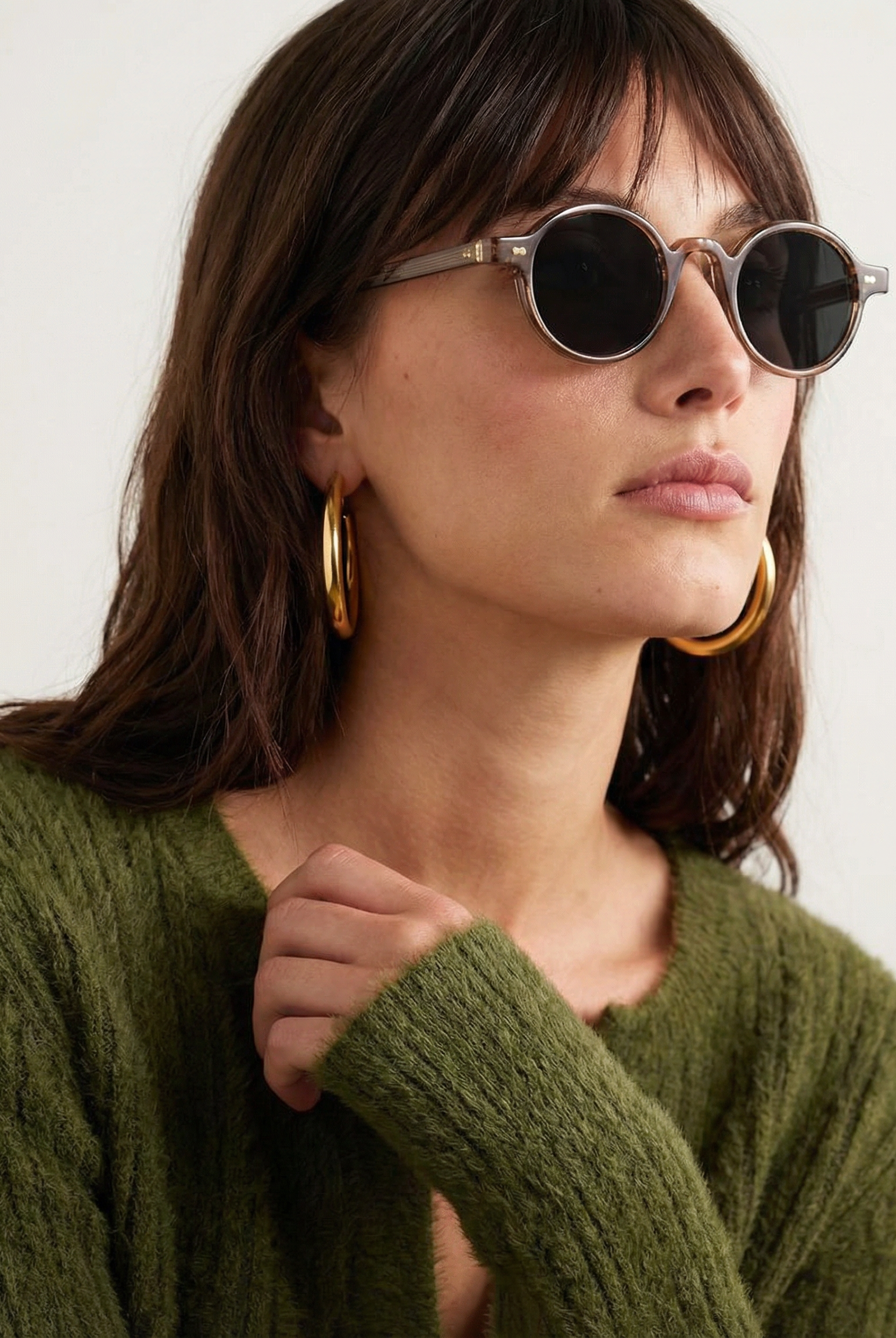 Sierra Santa Cruz Sunglasses | Translucent Amber Frame, Lightweight Design 8