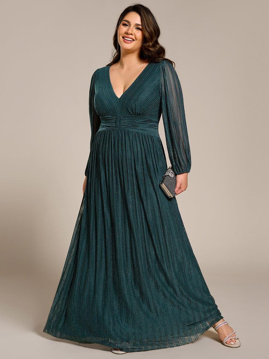Sierra Sequin Gown | Empire Waist, Lantern Sleeve, Formal Dress for Wedding Guests 14