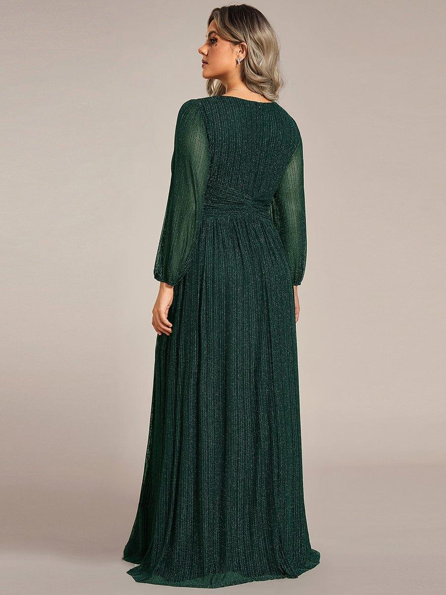Sierra Sequin Gown | Empire Waist, Lantern Sleeve, Formal Dress for Wedding Guests 8