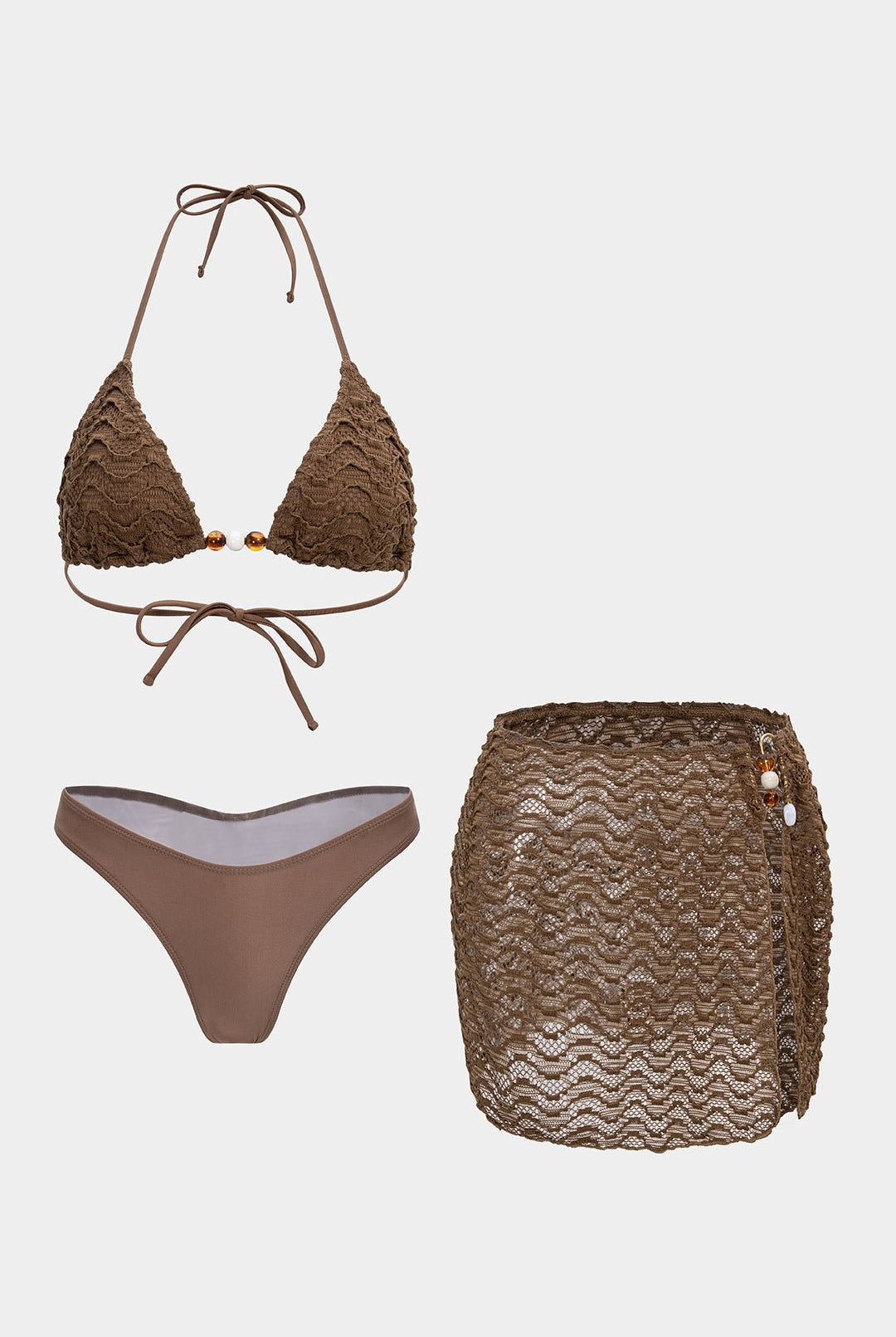 Sierra Tie Bikini Set | Modern Fit, Comfortable Polyester 0
