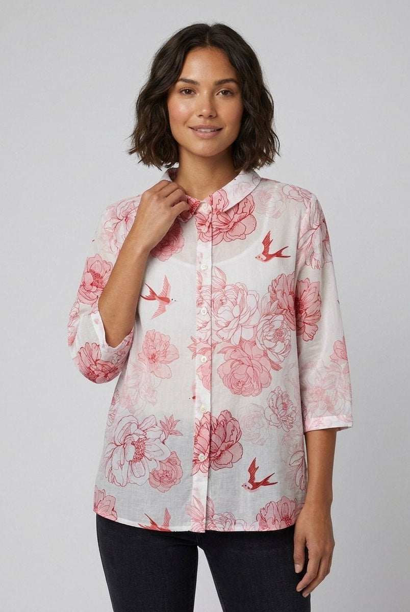 Sola Blouse | Cotton, Peter Pan Collar, Loose Fit 2