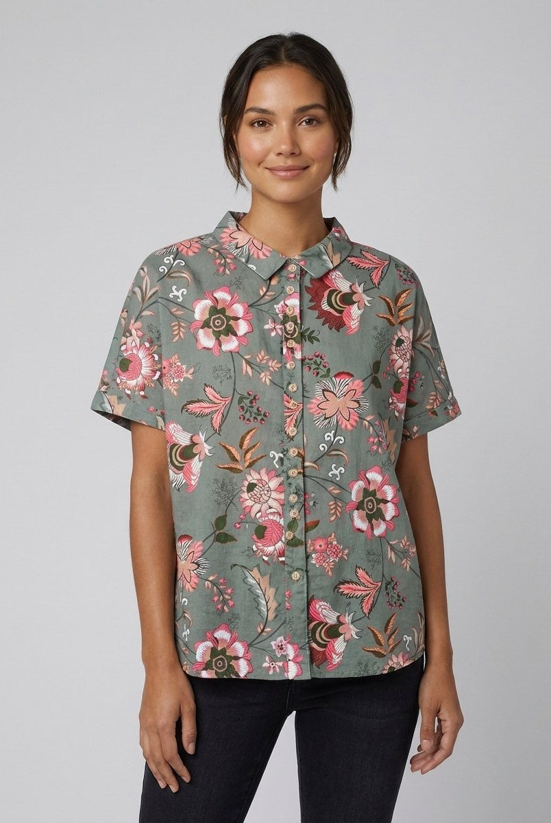 Sola Blouse | Cotton, Peter Pan Collar, Loose Fit 4