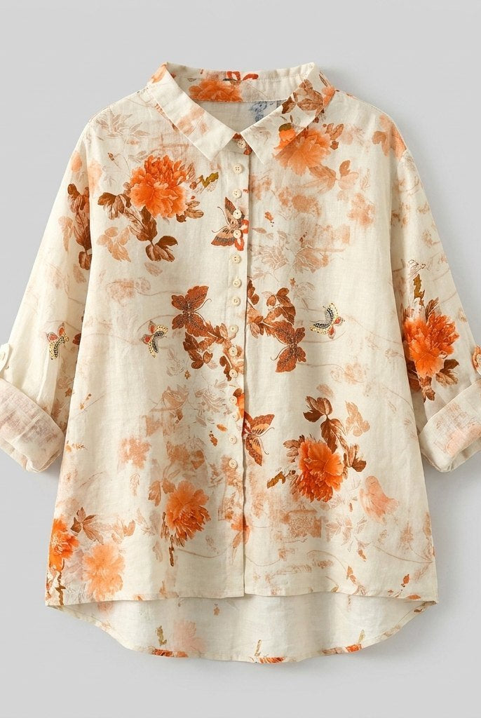 Sola Blouse | Cotton, Peter Pan Collar, Loose Fit 8