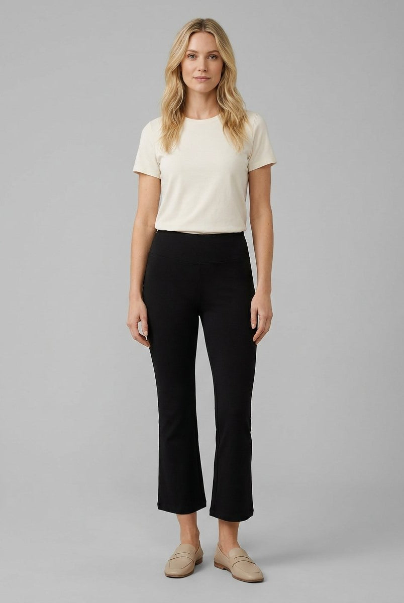 Sora Flare Pants | Stretchy High-Rise Black Flare Jeans for Women 0