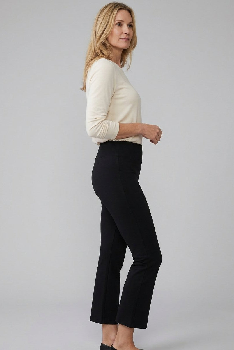 Sora Flare Pants | Stretchy High-Rise Black Flare Jeans for Women 2