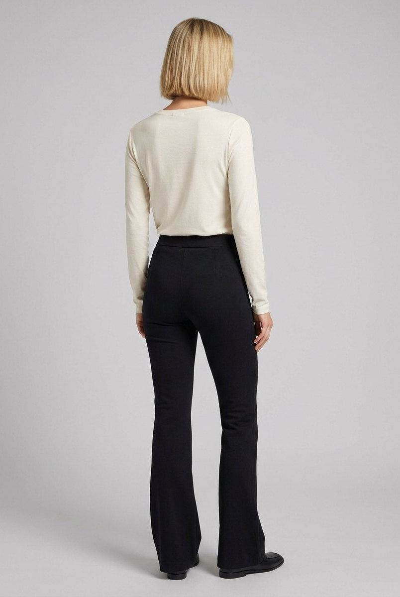 Sora Flare Pants | Stretchy High-Rise Black Flare Jeans for Women 3