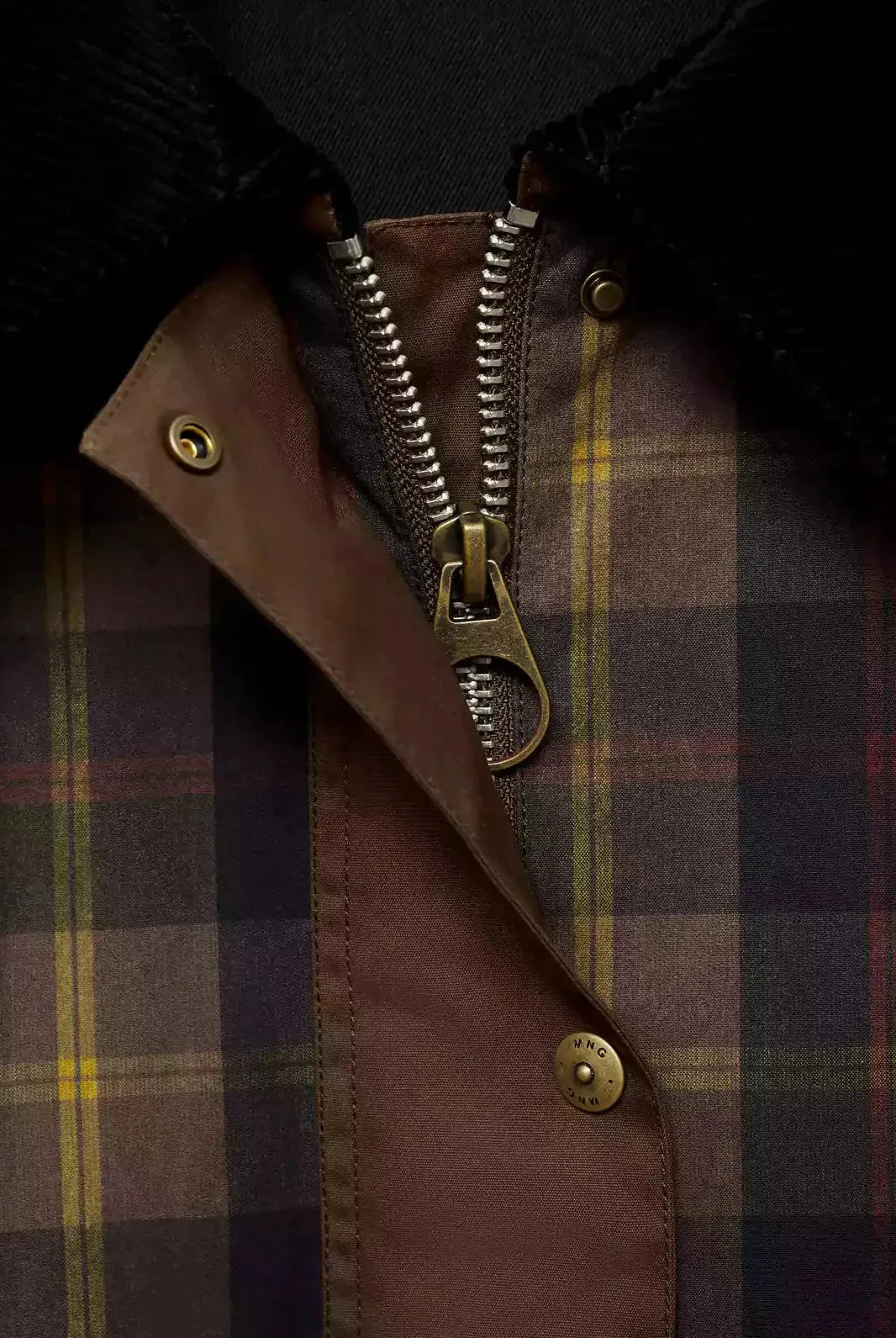 Tessa Plaid Jacket | Fully Lined, Contrast Collar, Straight-Cut 5
