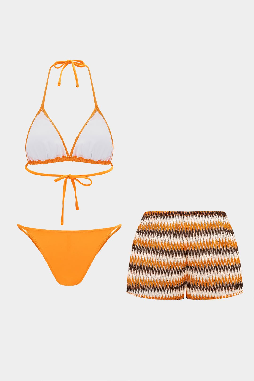 Tidal Back Bikini Set | Slim Fit, Opaque Polyester Blend 1