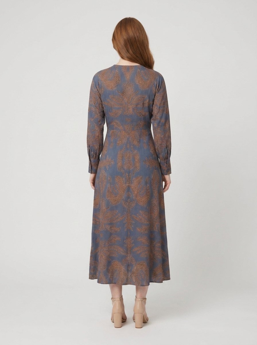 Vera A-Line Maxi Dress | Lightweight V-Neck, Knotted Front for Weddings and Summer Events 4
