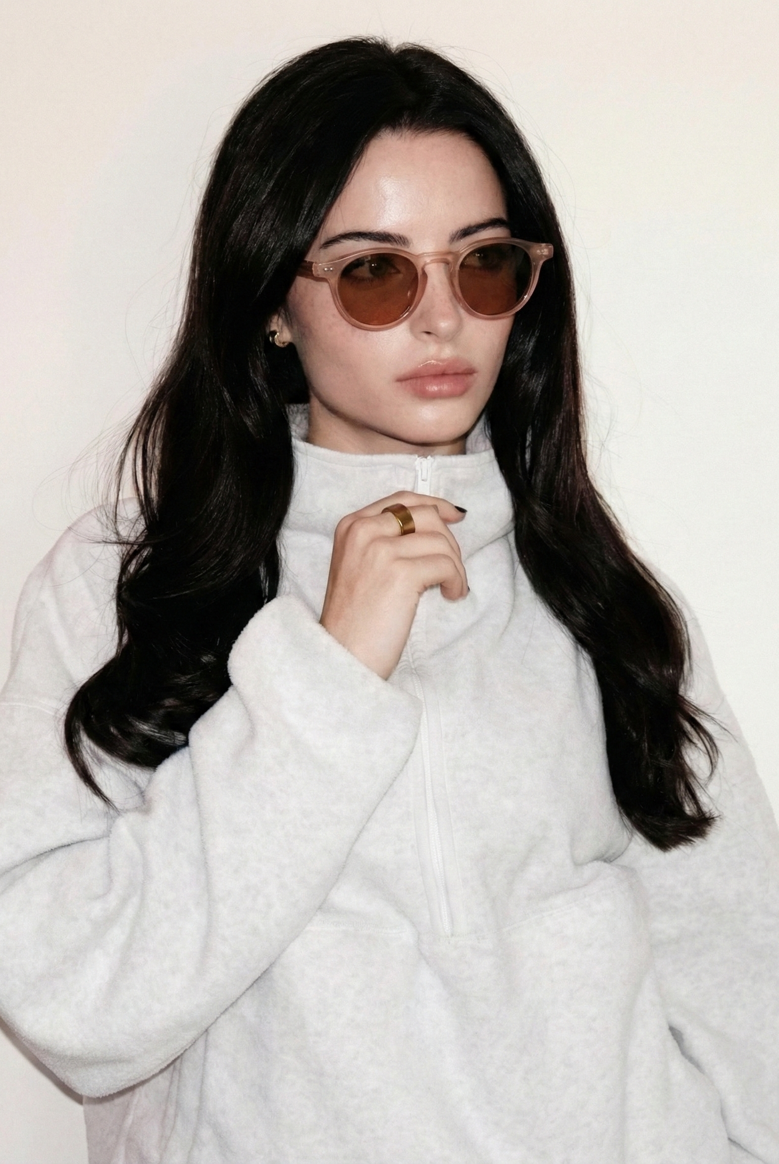 Vera Heart Sunglasses | Cream Tortoise Frame, UV400 Protection 1