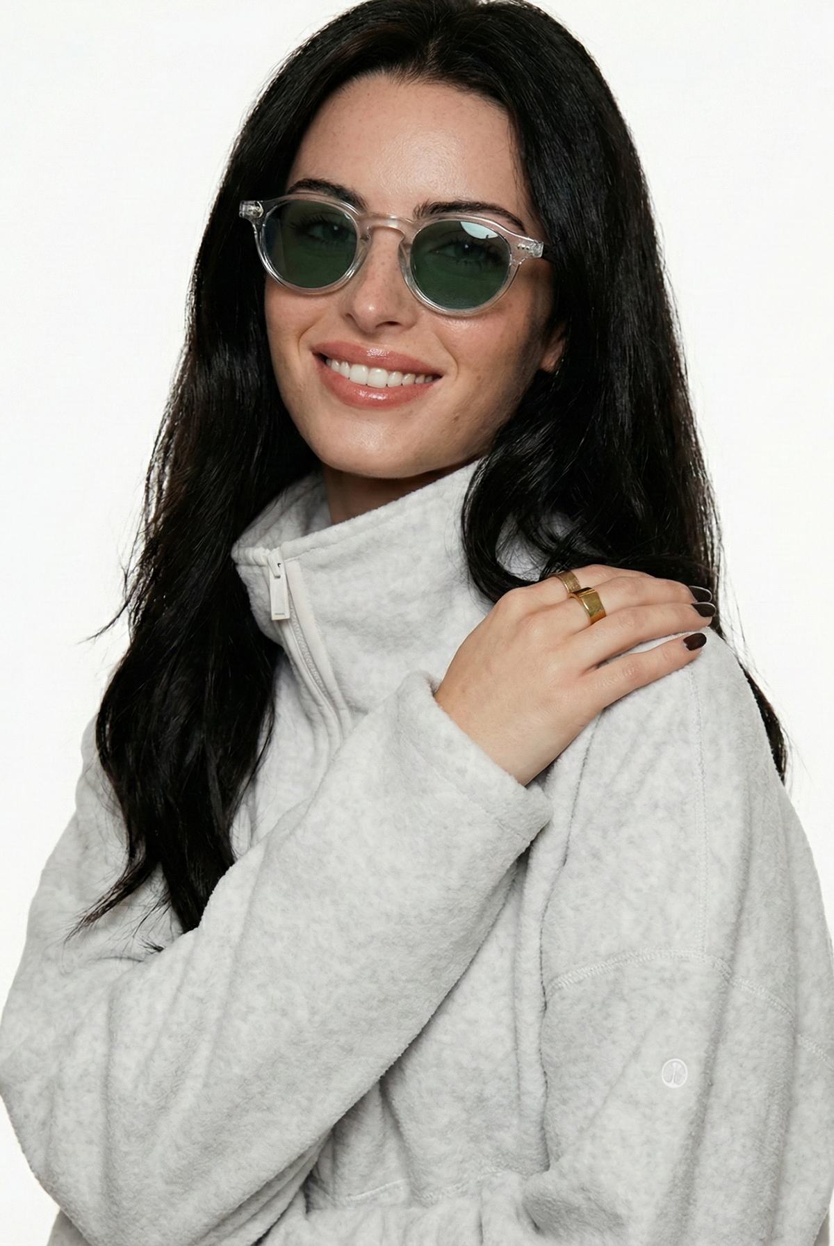 Vera Heart Sunglasses | Cream Tortoise Frame, UV400 Protection 3