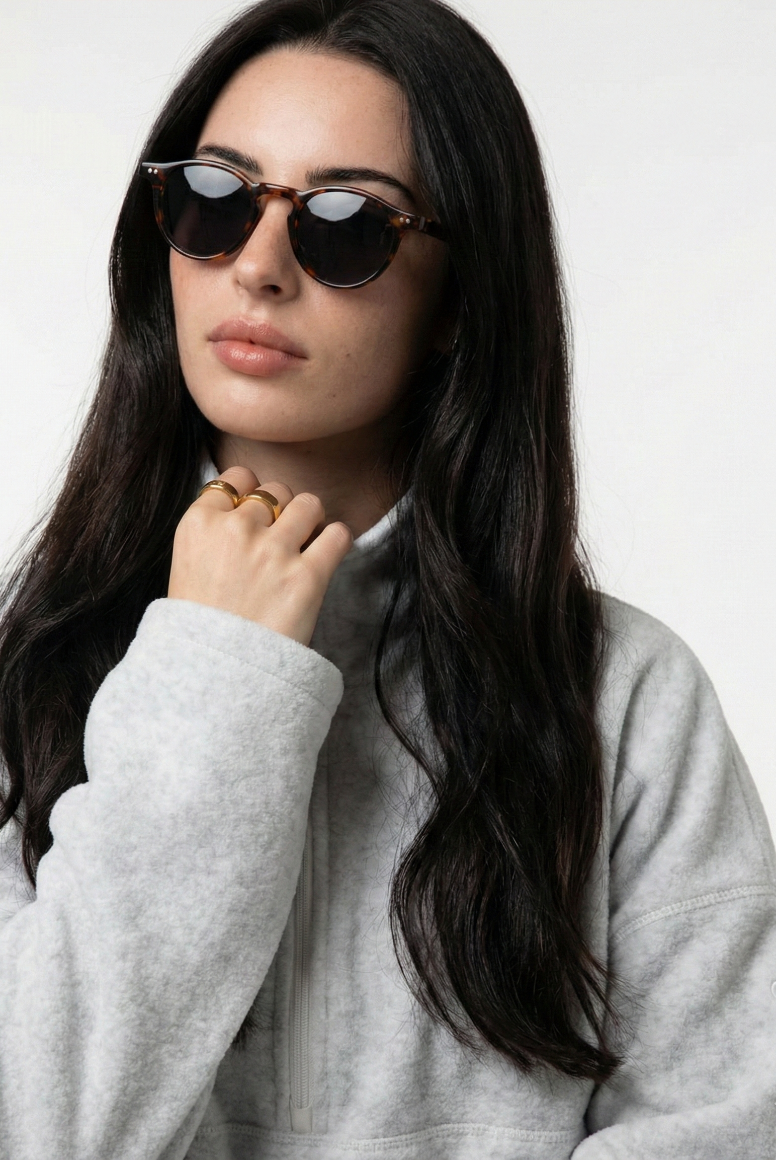 Vera Heart Sunglasses | Cream Tortoise Frame, UV400 Protection 4