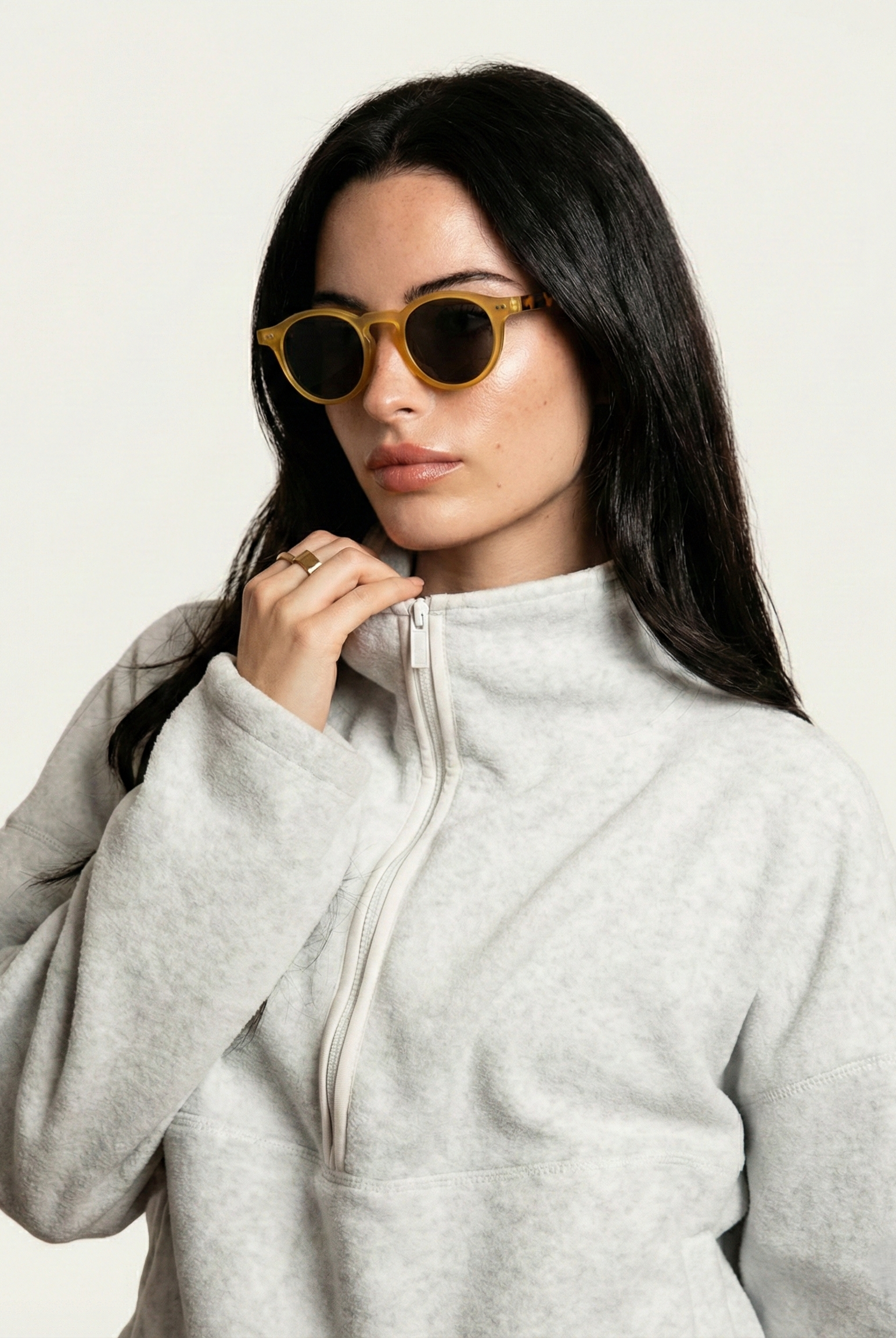 Vera Heart Sunglasses | Cream Tortoise Frame, UV400 Protection 6